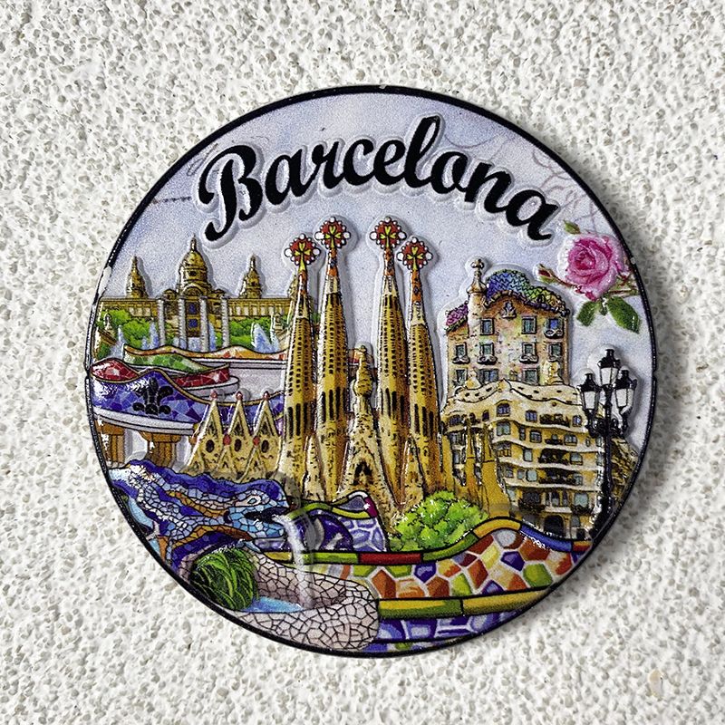 Home Barcelona - Barcelona Tourist Commemorative Crafts Creative Round