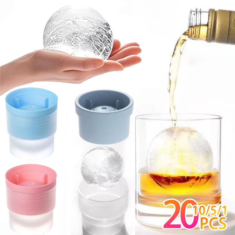 Ice Mold Sphere - 1-20PCS Large Ice Ball Maker Multi