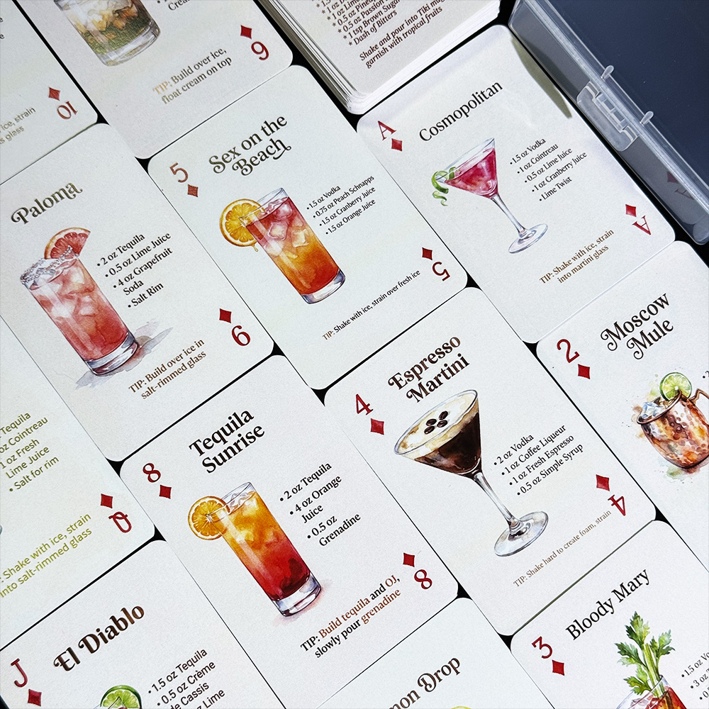 54-Card Deck of Original Cockt - Cocktail Recipe Book review and price