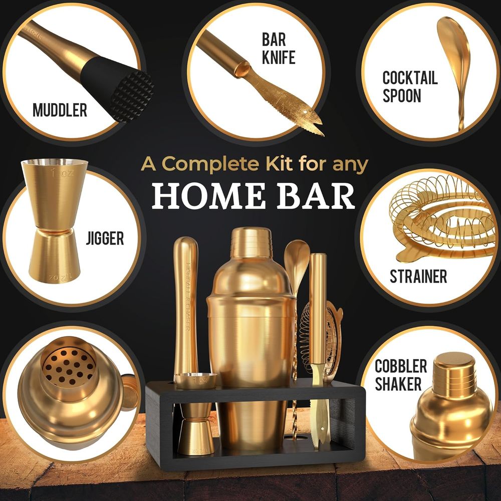 Cocktail Shaker Set: Bartender - Cocktail Recipe Book review and price