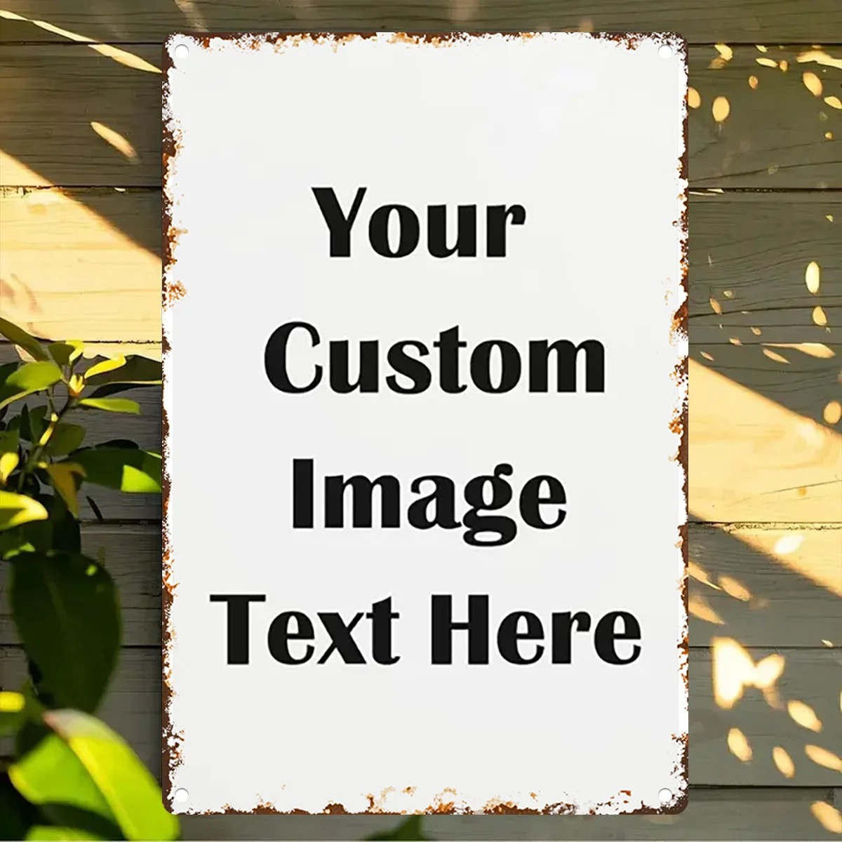 Custom Photo & Text Tin Sign - - Home Bar Signs review and price
