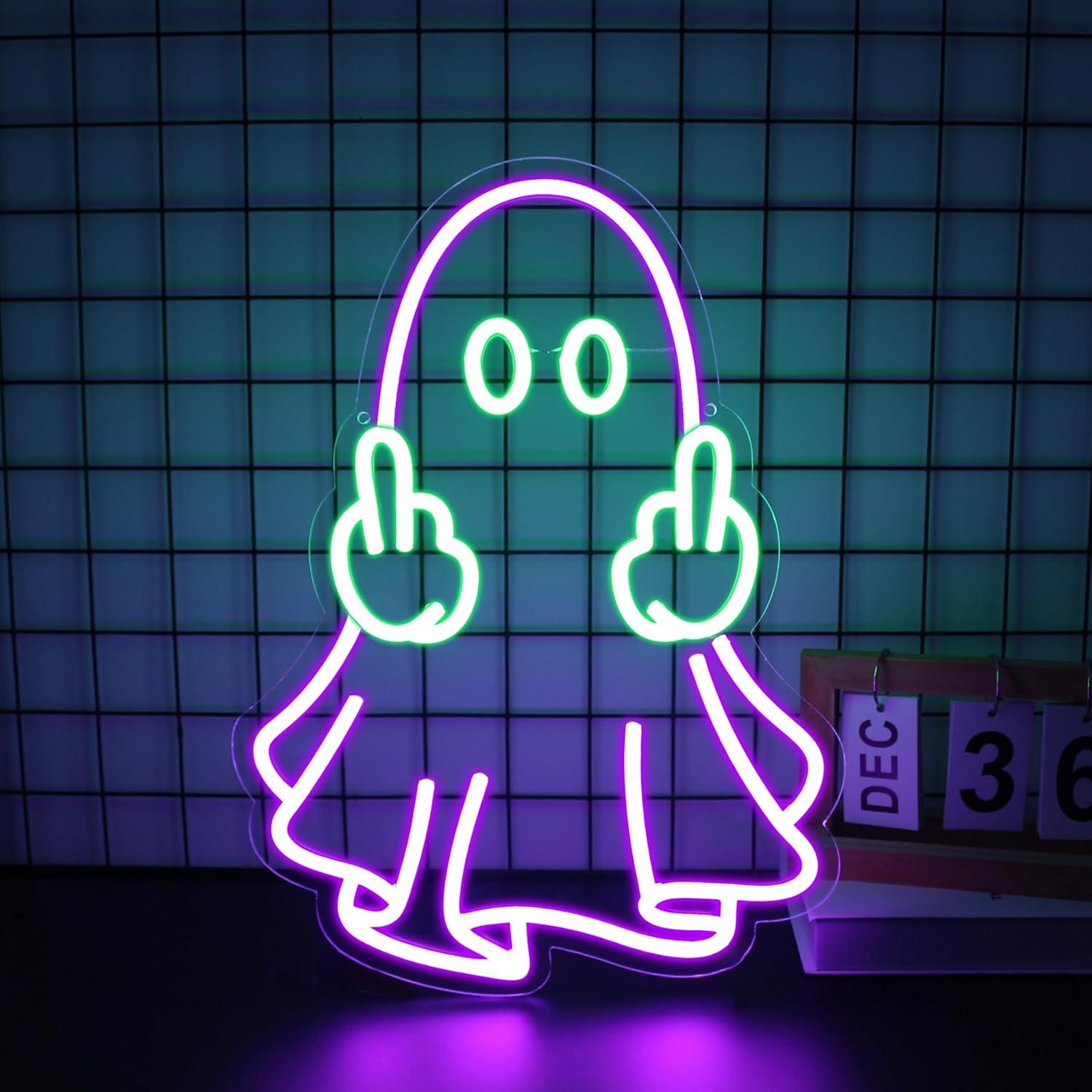 Ghost Neon Sign USB Powered LE - Home Bar Signs review and price