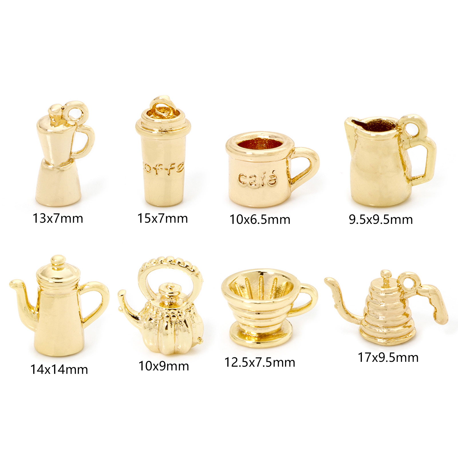 2/5 Piece Brass Charms 18k Gol - Citrus Juicer Bar review and price