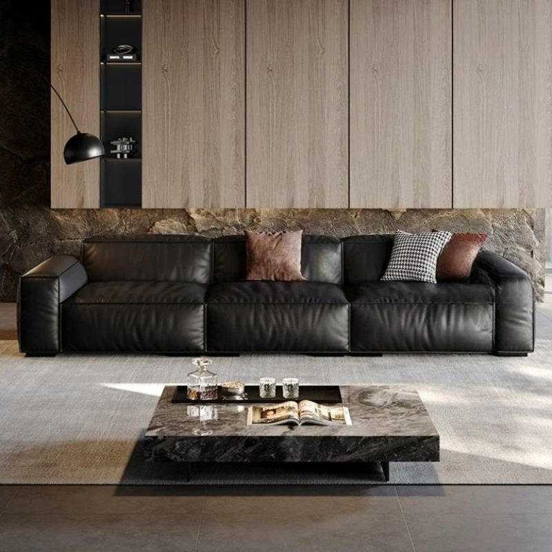 Leather Black Luxury Sofas Bar - Home Barcelona review and price