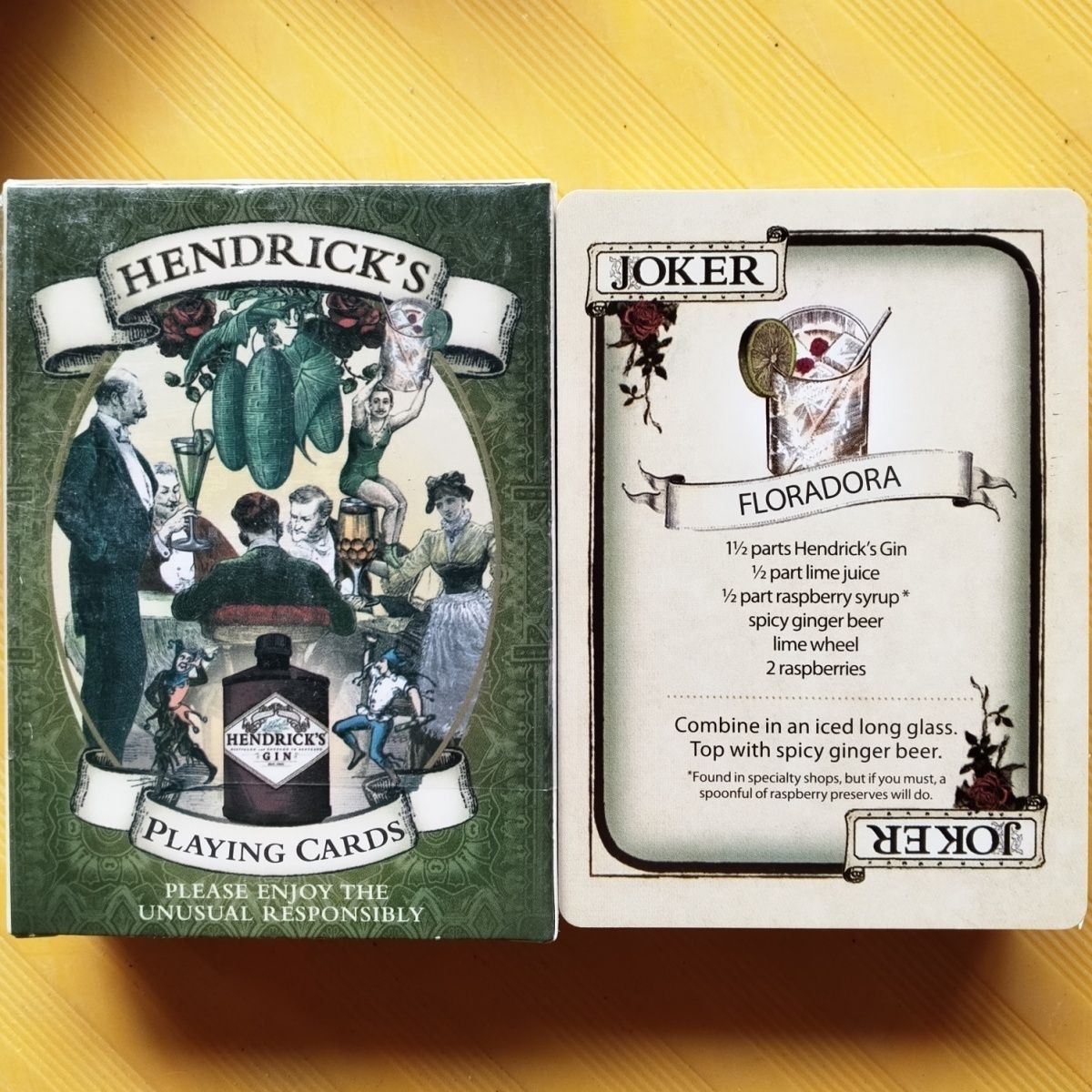 Hendrick's Gin Playing Cards D - Cocktail Recipe Book review and price