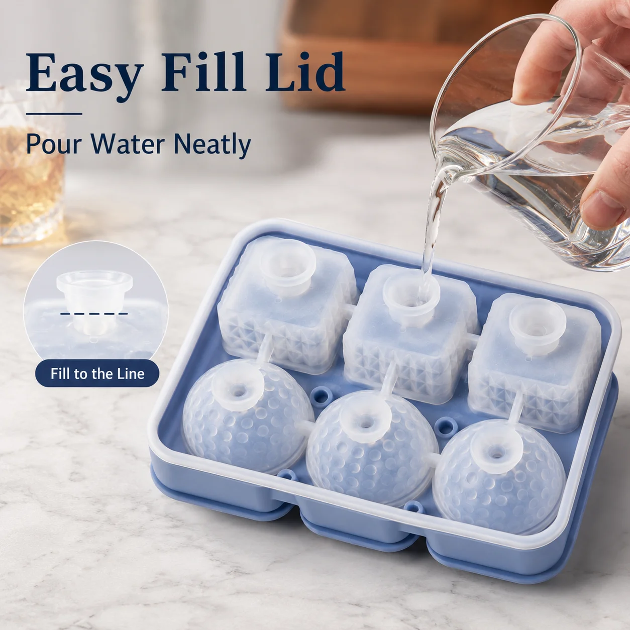 Silicone Whiskey Ice Cube Tray - Ice Mold Sphere review and price