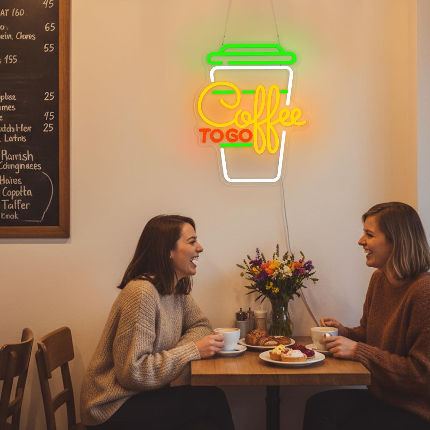 Coffee Neon Sign USB Dimmable  - Home Bar Signs review and price