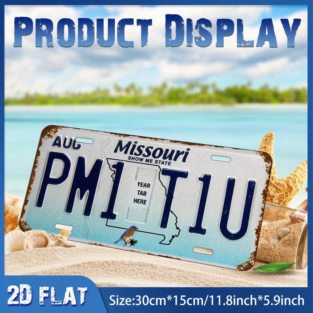 2D Flat Retro Missouri Blue Bi - Home Bar Signs review and price
