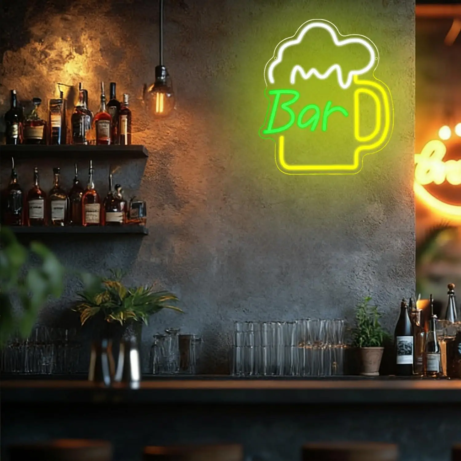 Beer Bar Neon Sign USB Dimmabl - Home Bar Signs review and price