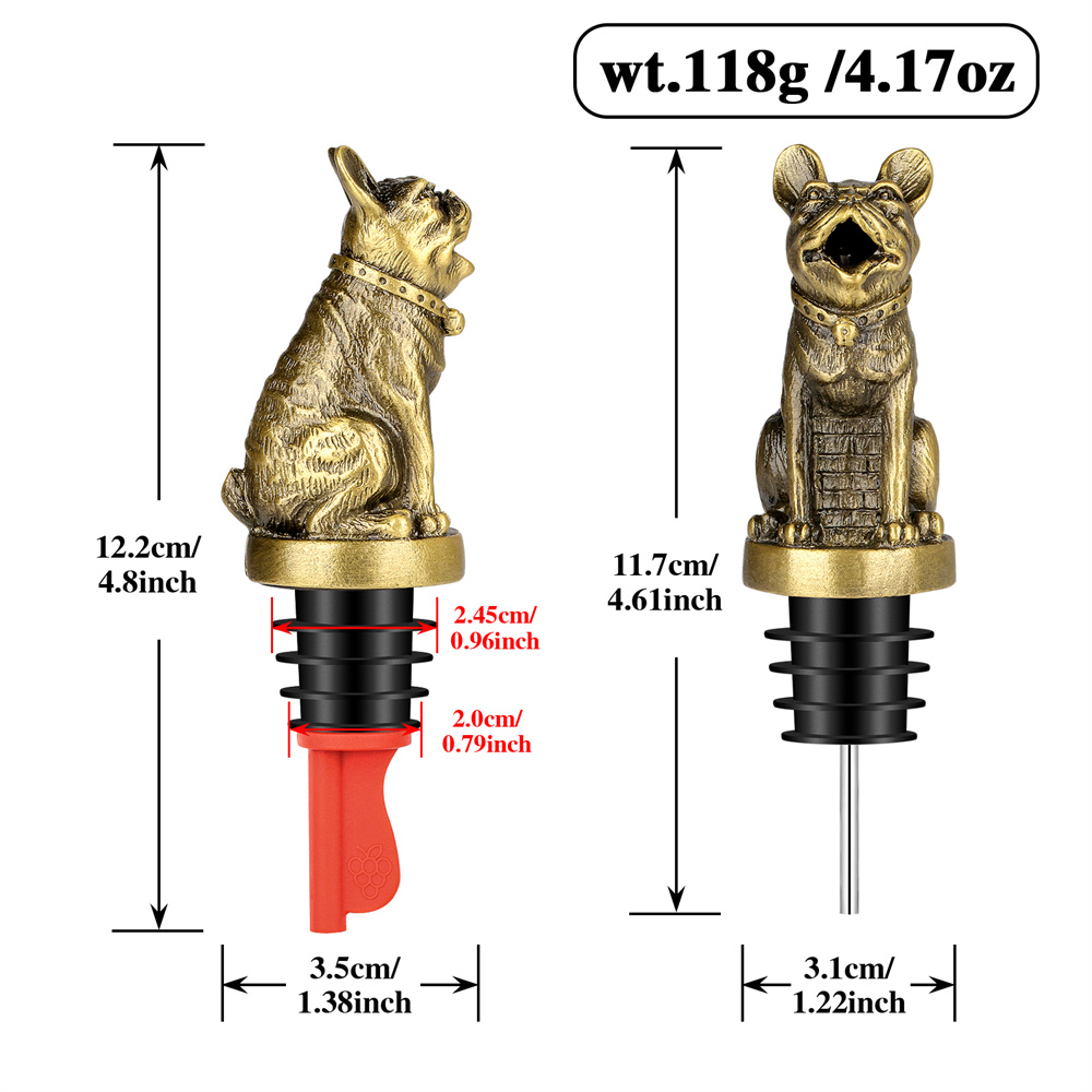 Cute French Bulldog Wine Pouer - Wine Preservation Pump review and price