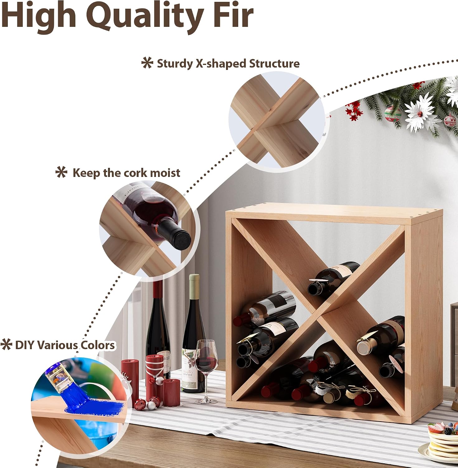 96 Bottle Wine Rack Countertop - Home Bar Shelves review and price