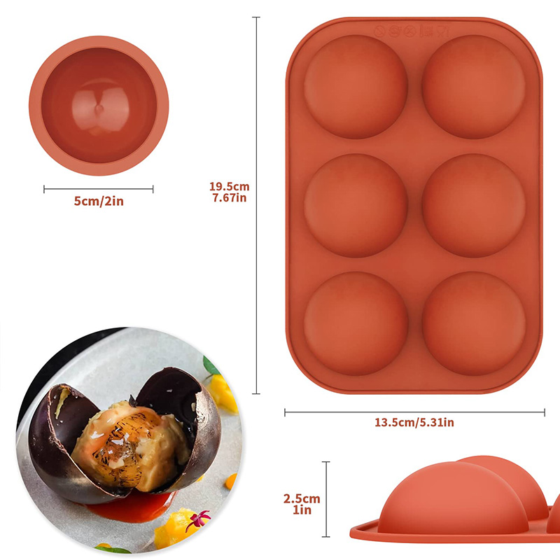 6 Cavities Semicircle Silicone - Ice Mold Sphere review and price